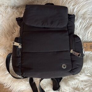 BearPaw Black Minimalist Backpack with Adjustable Straps